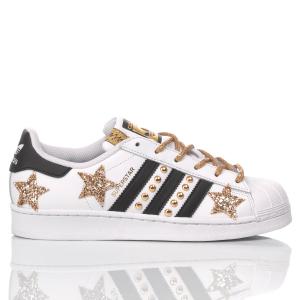 Adidas Superstar White, Gold