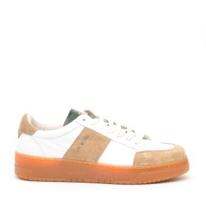 Sneakers Saint Sneakers Sailclub In Camoscio Marrone E Pelle Bianco