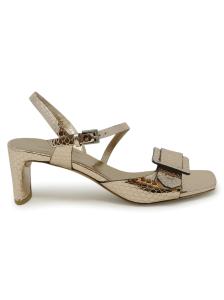 ROBERTO DEL CARLO 11317 BRONZE LEATHER SANDALS