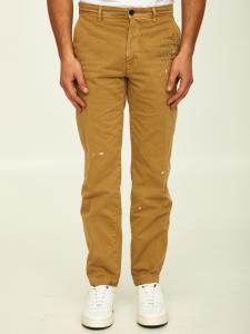 Camel cotton trousers