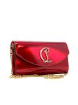 CHRISTIAN LOUBOUTIN 1235120 R258 LOUBI/GOLD PATENT LEATHER LOUBI54 WALLET ON CHAIN