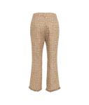 Pantaloni in tweed con frange 