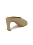 ROBERTO DEL CARLO 11725 BEIGE LEATHER SABOT SANDALS