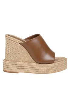 Paloma barcelo' camila wedge sandal in leather color