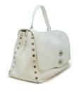 ZANELLATO 068010-0050000-Z1190 WHITE LEATHER POSTINA DAILY GIORNO M  HANDBAG