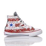 Converse Chuck Taylor Hi White, Red