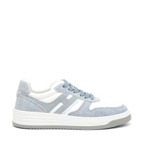 Sneakers Hogan H630 In Tessuto Jeans