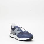 Sneakers Hogan H601 In Pelle Scamosciata Blu