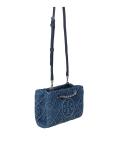 Tory burch fleming mini tote in denim with logo