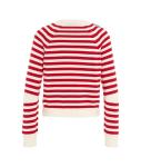 Knitted sweater with stripes 