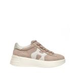 Sneakers Rebel In Camoscio Beige H Bianca