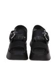 Vic matie' travel sandal in black leather