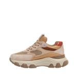 Sneakers Hyperactive In Camoscio E Tessuto Beige