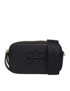 Tory burch miller mini shoulder bag in black leather