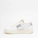 Sneakers Saint Sneakers Tennis In Pelle Bianco E Argento