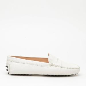 Mocassino Tod's Gommino In Pelle Bianco