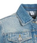 Denim jacket with rhinestones 