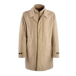 Cappotto Fay In Twill Tecnico Idrorepellente Beige