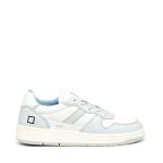 Sneakers D.a.t.e. Court 2.0 In Pelle Bianco E Azzurro