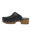 Nappa leather clogs