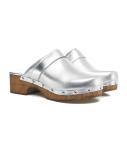 Nappa leather clogs