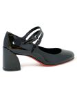 CHRISTIAN LOUBOUTIN 1220145 B439 BLACK PATENT/LINING MISS JANE 55 PUMPS