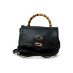 ZANELLATO 068010-0950000-Z0001 BLACK POSTINA DAILY BABY  BAMBOO LEATHER HANDBAG