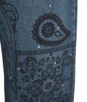 Jeans with paisley print 