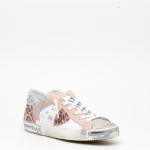 Sneakers Philippe Model Prsx In Pelle Oro E Bianco