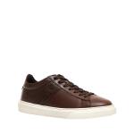 Sneakers Casssetta In Pelle Cuoio