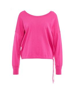 Drawstring knit pullover 