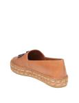 Tory burch ines platform espadrille in tan color leather