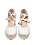 Castaner light espadrilles in lurex effect linen