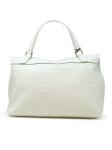 ZANELLATO 068090-0740000-Z1160 WHITE LINO POSTINA CAYMAN M LEATHER HANDBAG