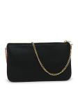 CHRISTIAN LOUBOUTIN 1225230 H358 BLACK LEATHER LOUBILA POUCH