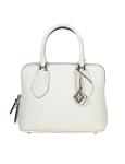 Tory burch mini trunk bag in white leather