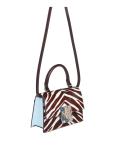 Tory burch bon bon mini bag in zebra pony