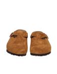 Birkenstock boston sfb sabot in mink color suede