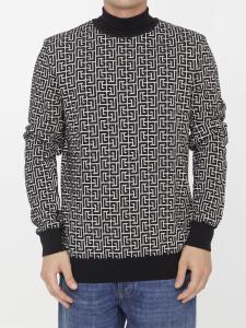 Monogram turtleneck