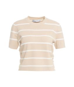 Knit T-shirt with lacing