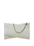 CHRISTIAN LOUBOUTIN 1235043 W222 WHITE PATENT LEATHER LOUBITWIST CLUTCH BAG