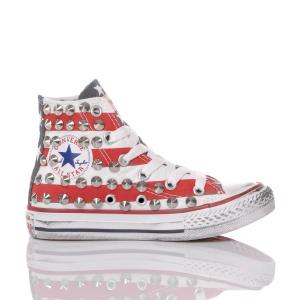 Converse Chuck Taylor Hi White, Red