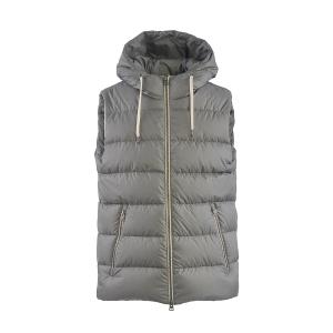 Gilet In Tessuto Tecnico Grigio