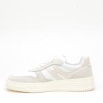 Sneakers Hogan H630 In Pelle Bianco E Beige