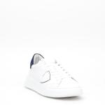 Sneakers Philippe Model Temple In Pelle Bianco