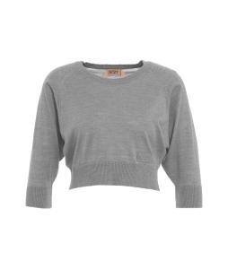 Cropped knit sweater 