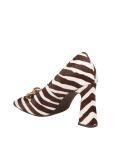 Tory burch pump jessa in zebra pony with gold buckle