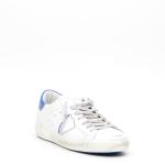 Sneakers Philippe Model Prlu In Pelle Bianco E Bluette