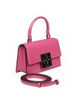 Tory burch mini top handle bag in pink leather