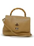 ZANELLATO 068010-0950000-Z0260 BROWN CAPPUCCINO POSTINA DAILY BABY  BAMBOO LEATHER HANDBAG